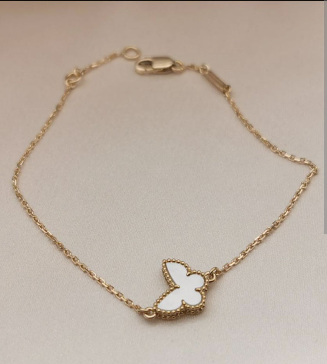 White butterfly bracelet