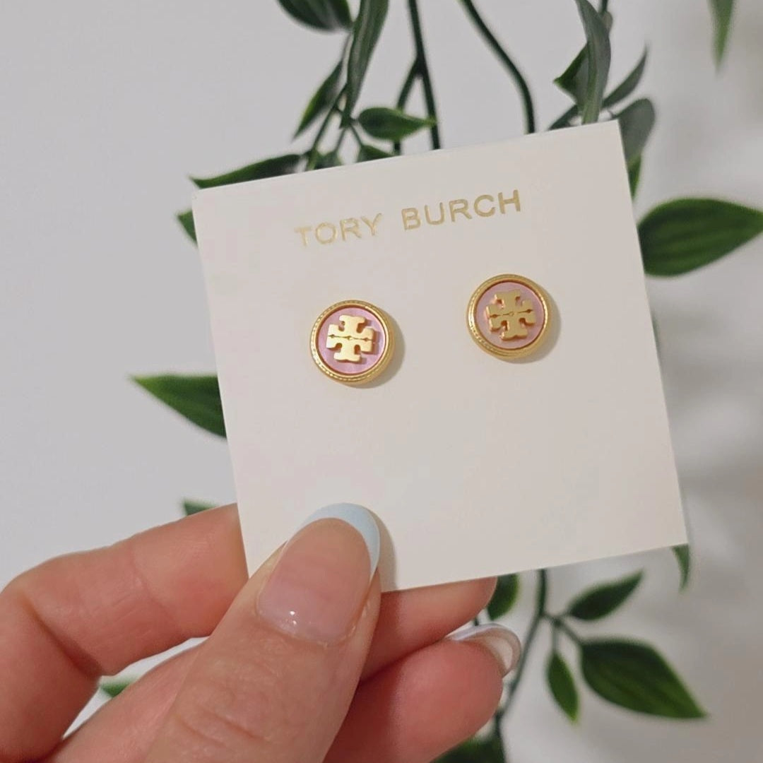 T Pink Shell Earrings