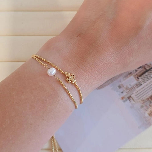 Pearl String Bracelet Adjustable