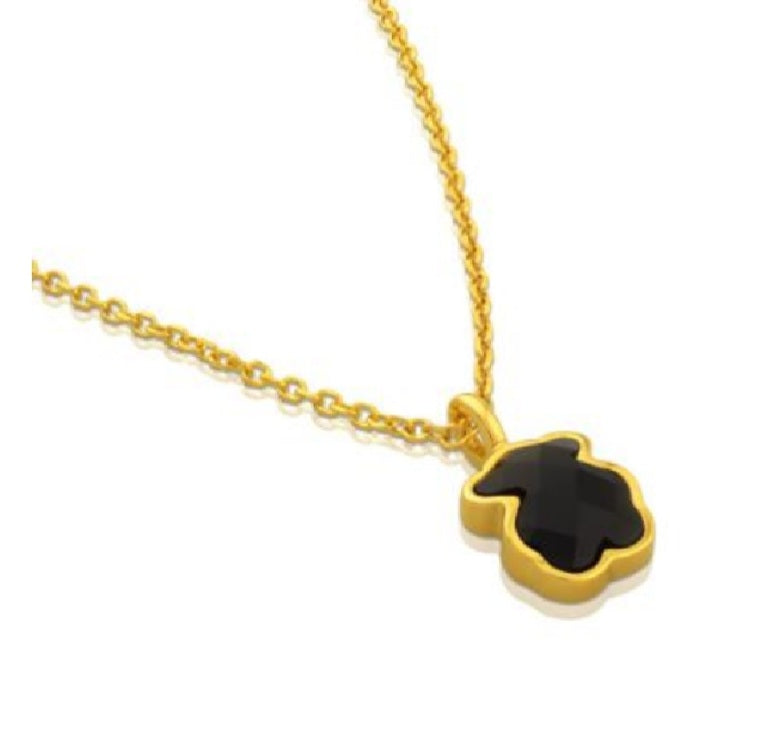 45cm Black Bear Necklace