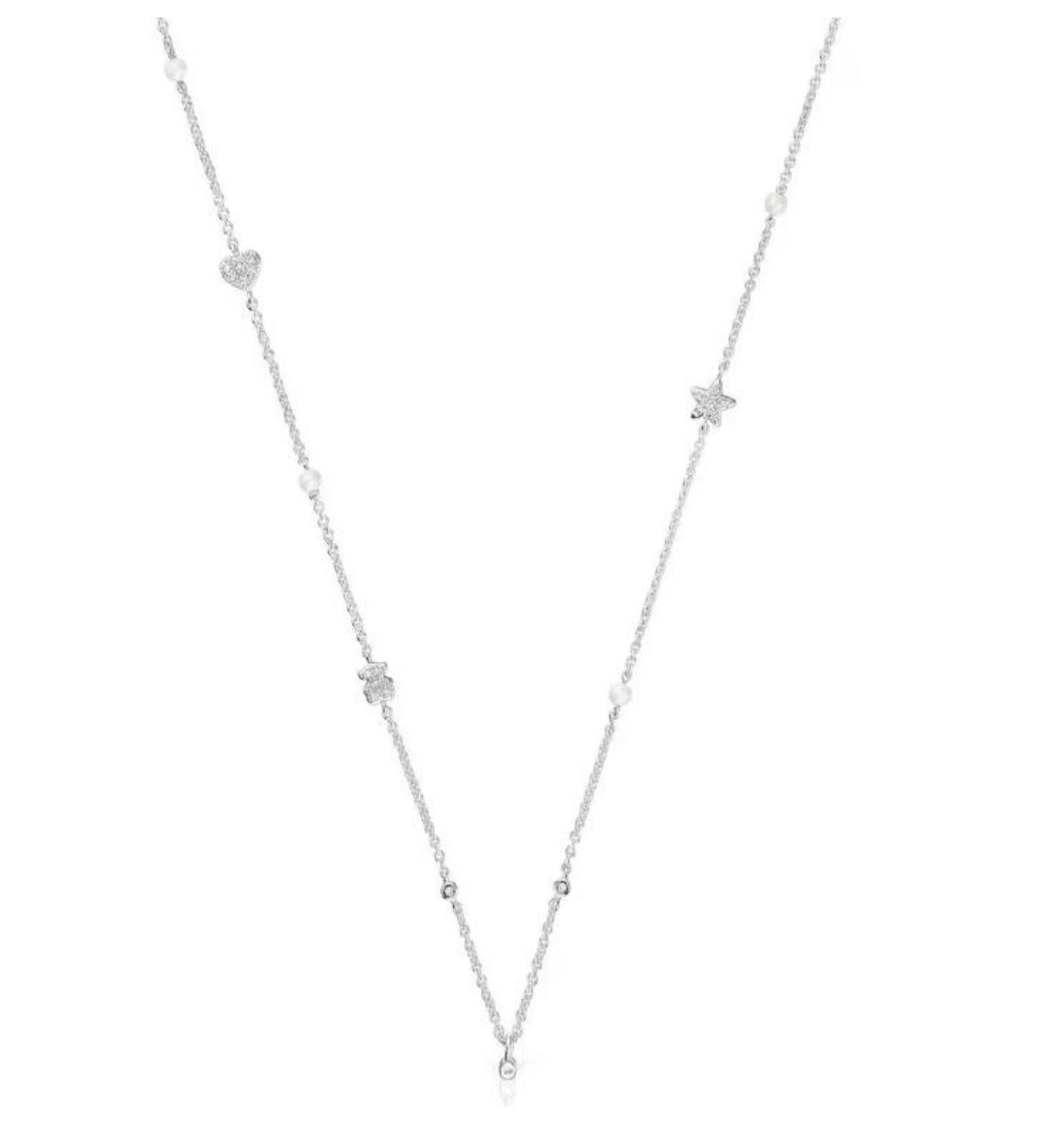 Thin Bear Necklace 45cm