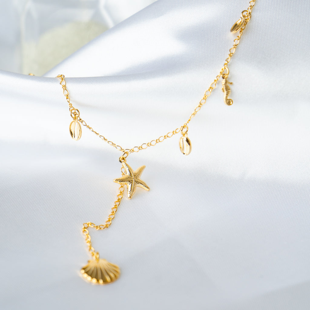 Take me to the beach long necklace