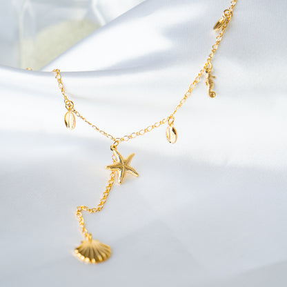 Take me to the beach long necklace