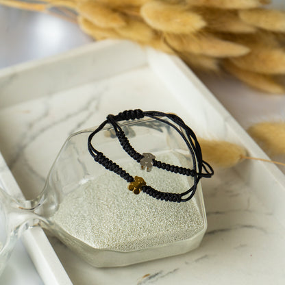 Black String Bear Bracelet