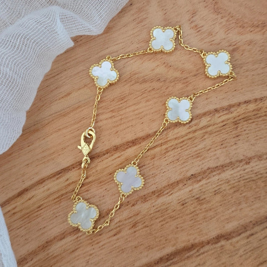White Mini Plain Bracelet