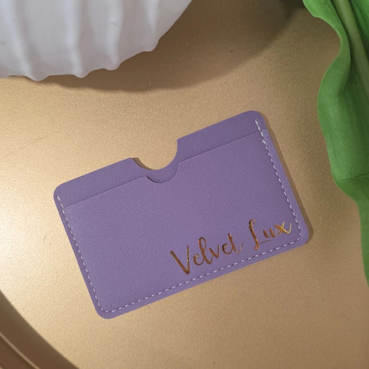 Purple Velvet Lux Card Case