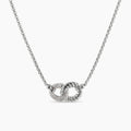 Circle Silver D Y Necklace