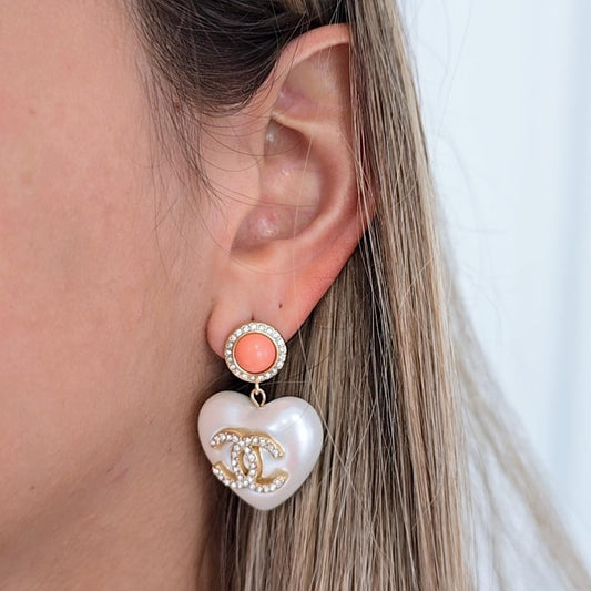 C C 2 tone earrings