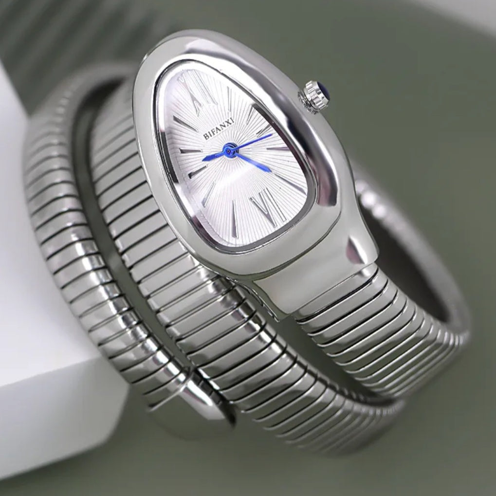 Snake Watch Silver White Dial *PRE ORDEN*
