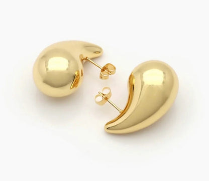 Water Drop Earrings in Gold & Silver