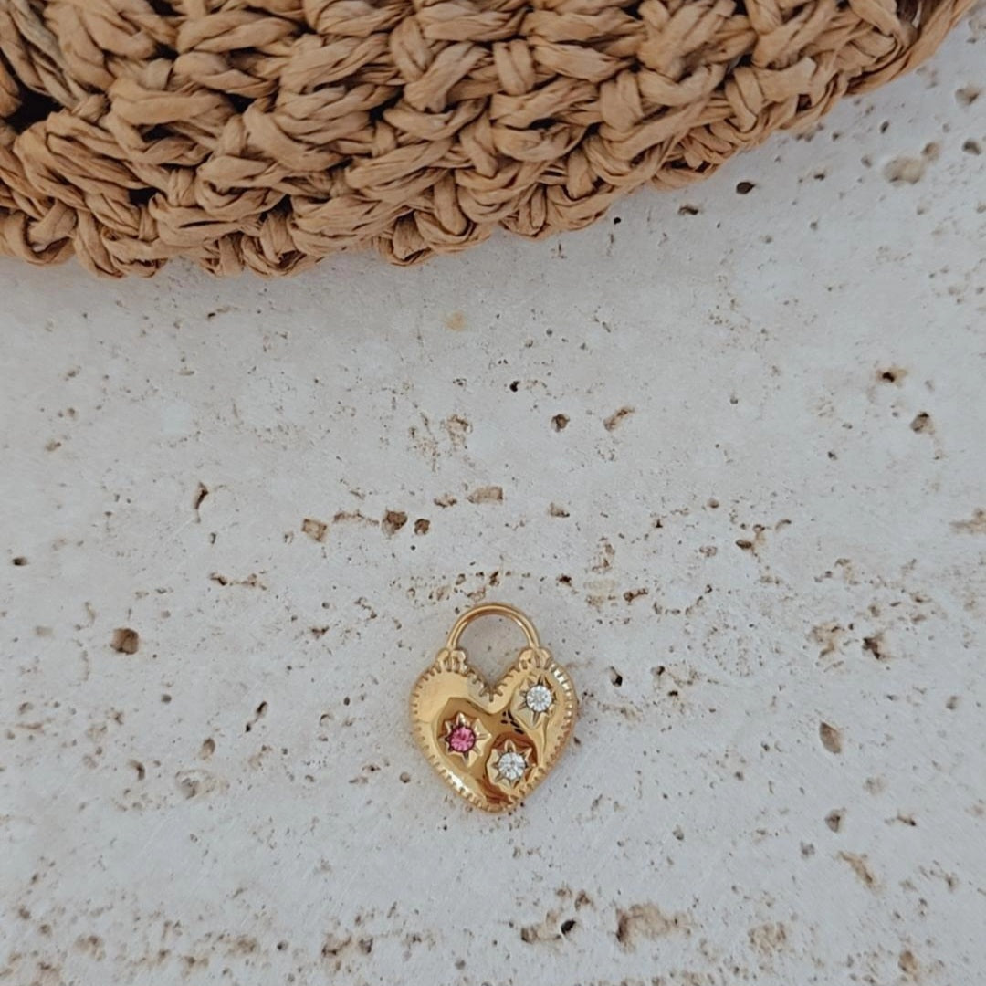 Lock Heart Charm