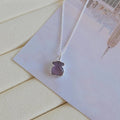 Purple Bear Necklace