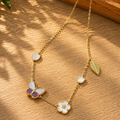 Purple Butterfly Necklace