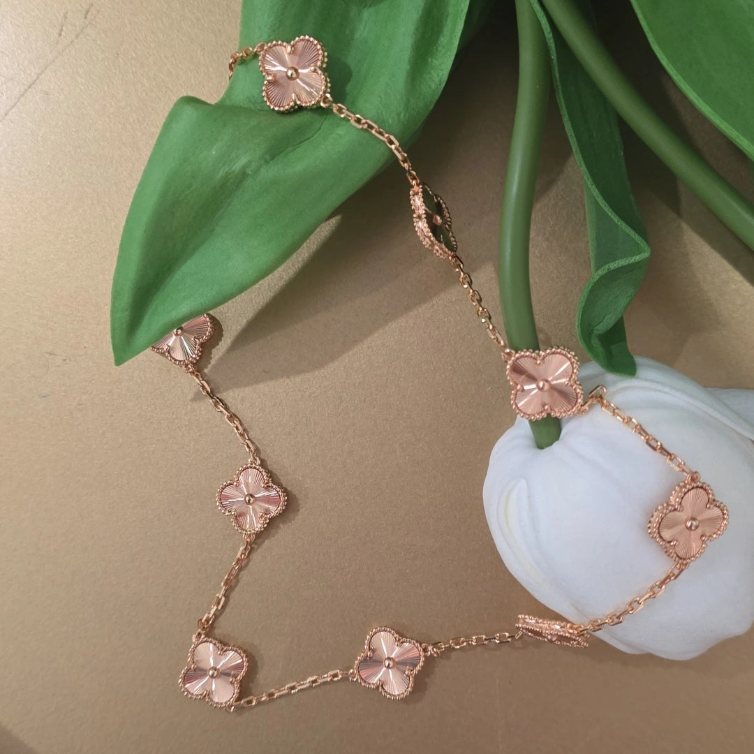 V Multiple Necklace Rosegold