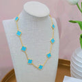 Azul Marino Gold V Multiple Necklace