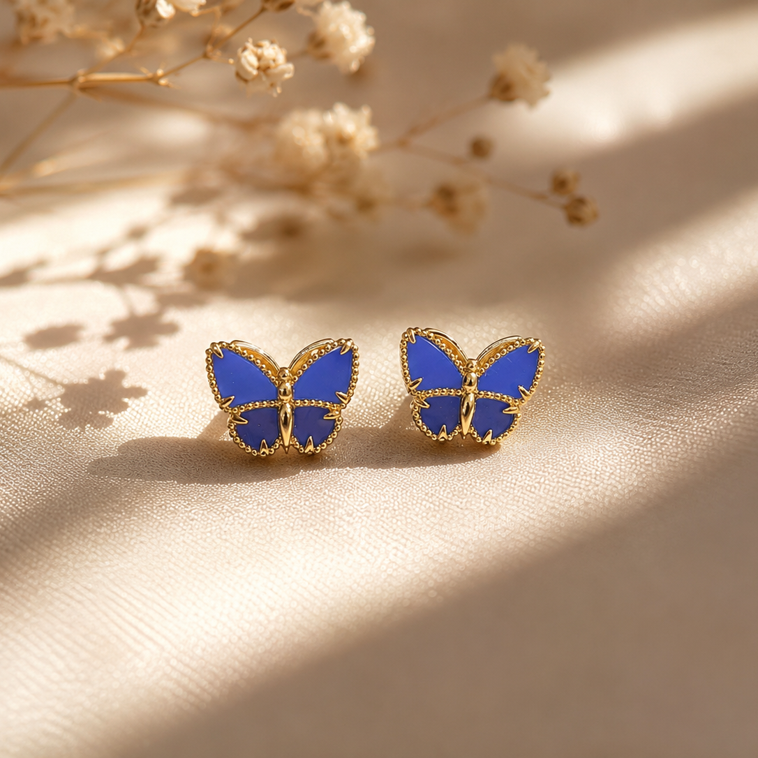 Blue Butterfly 🦋 Earrings