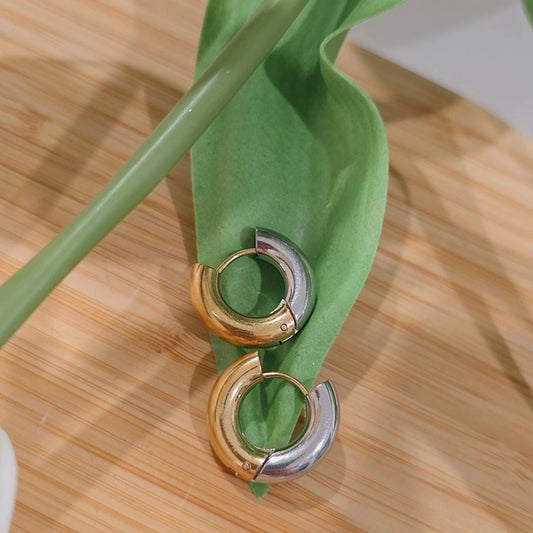 Two tone hoops