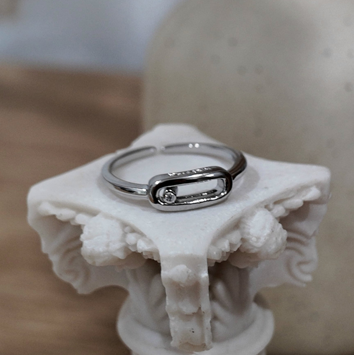Meli Adjustable Ring Silver