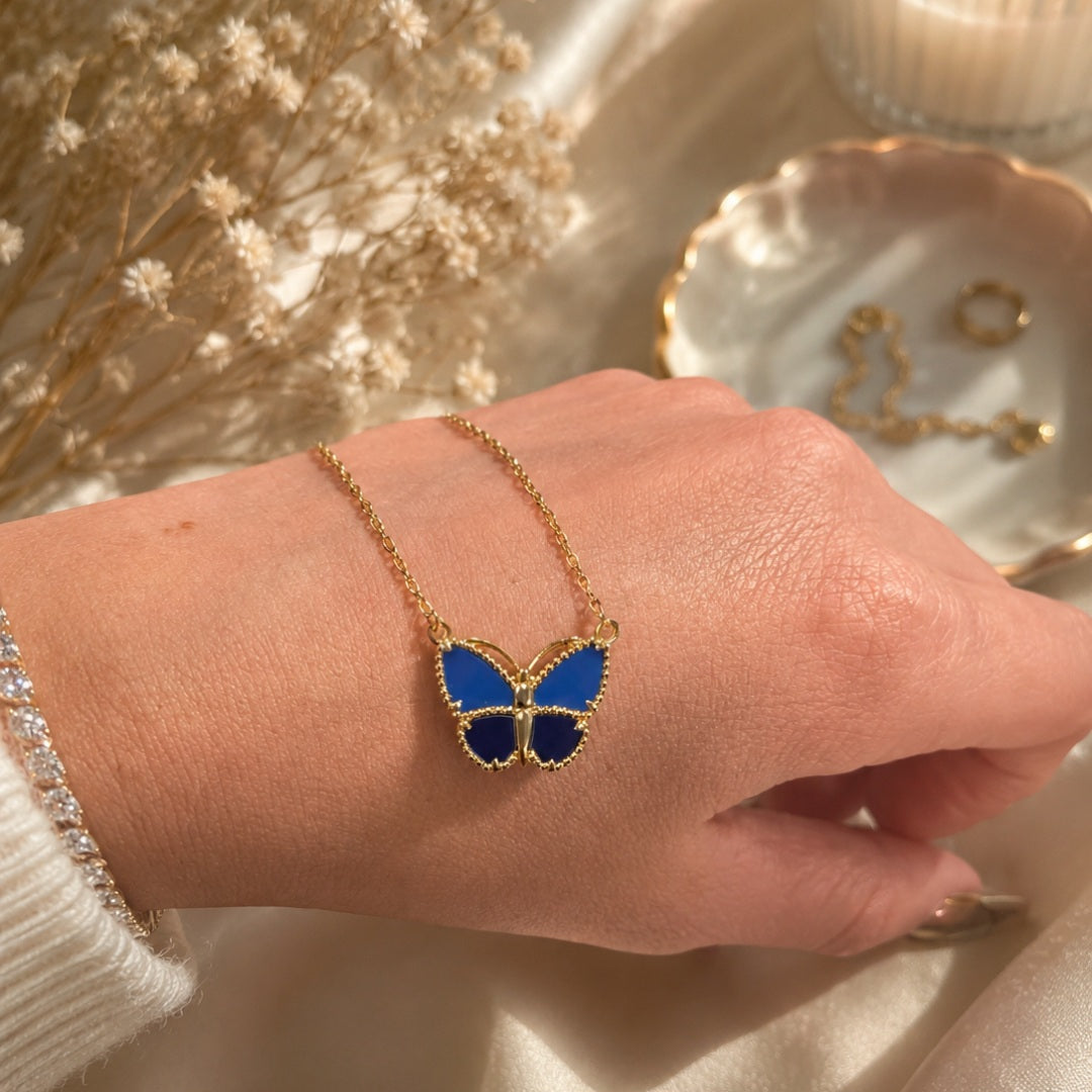 Blue Butterfly Necklace 🦋