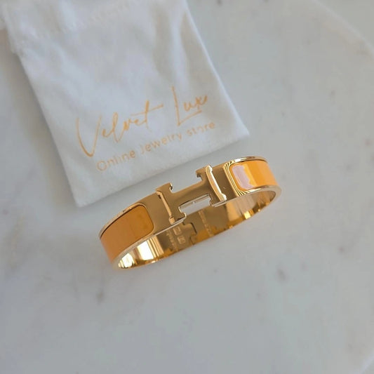 Peachy Orangy H Bracelet