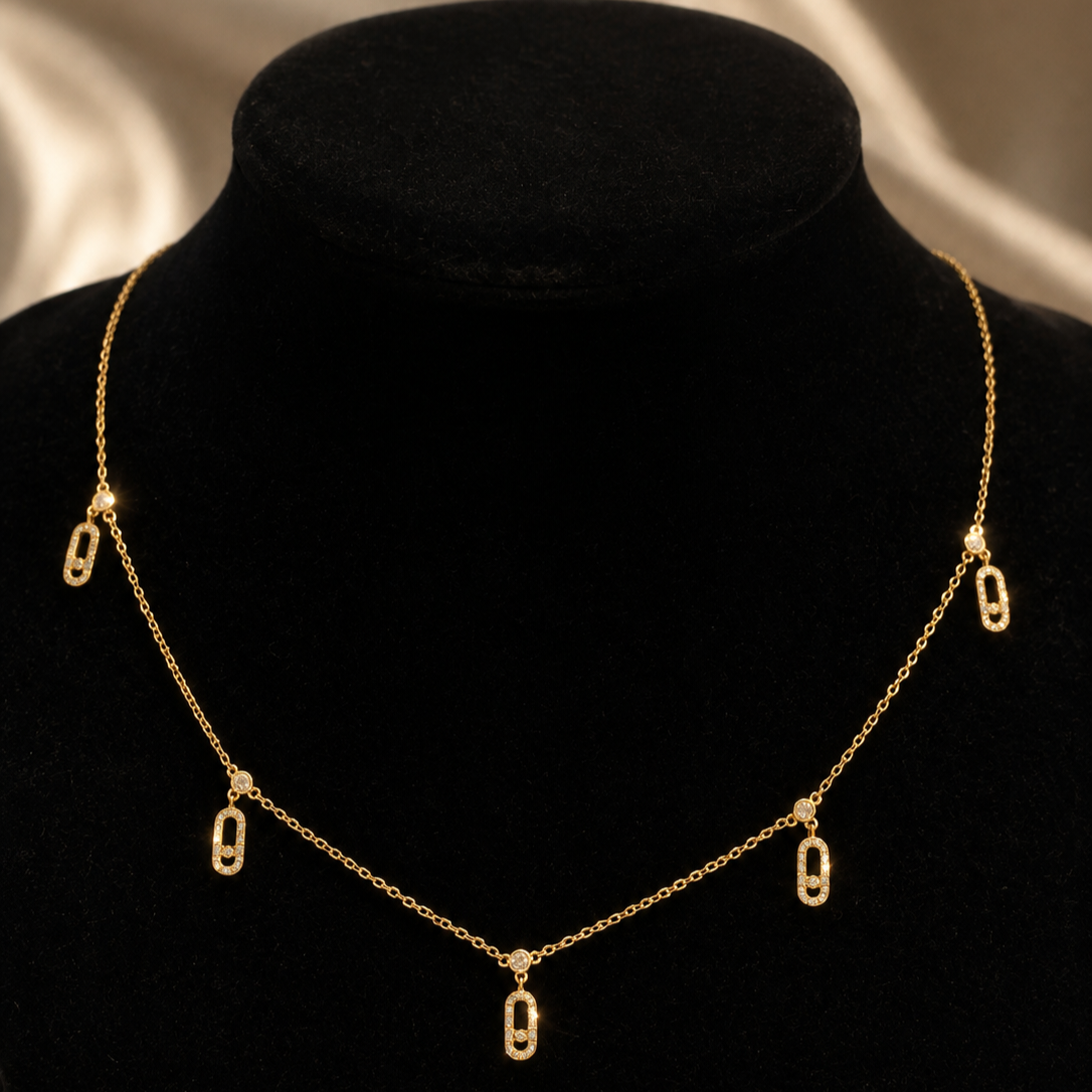 Multiple Charm Messi Necklace