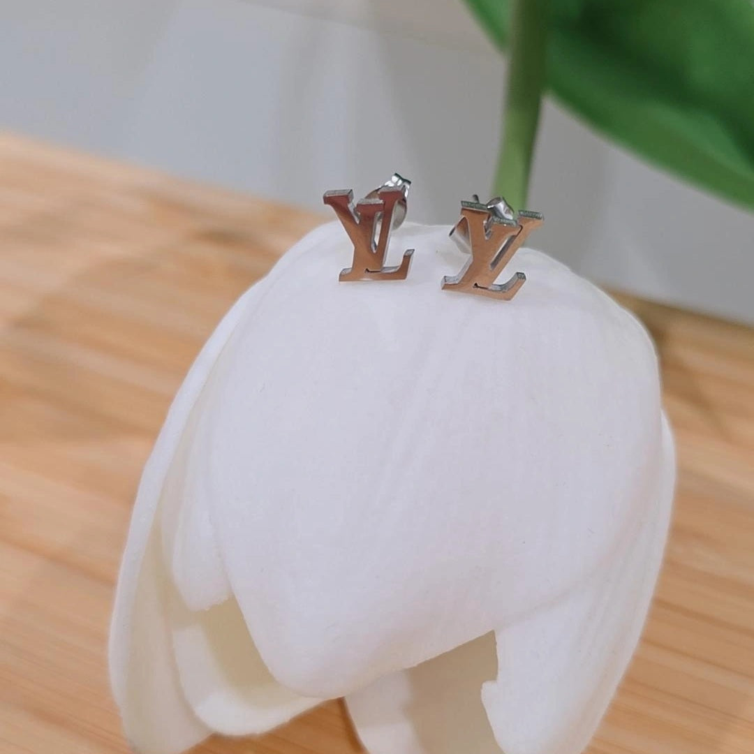 L & V Silver Earrings
