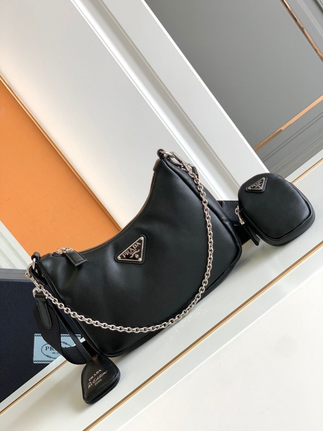 Leather P Bag