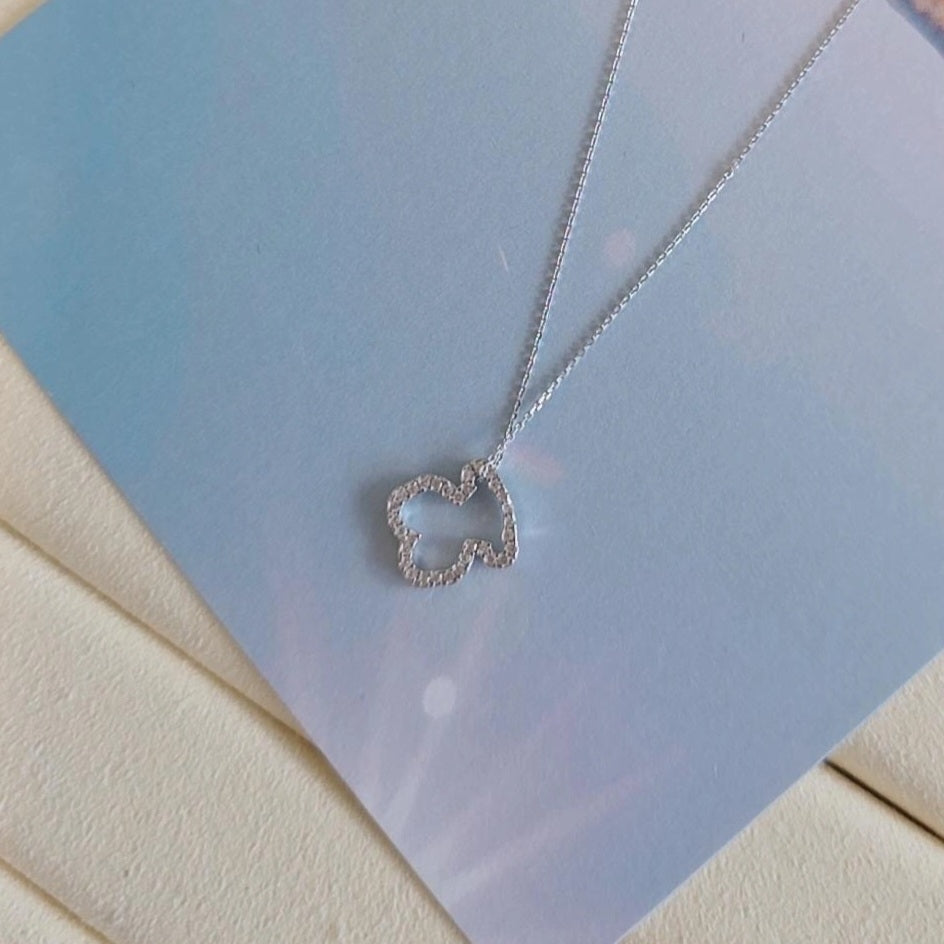 Mini Bear Zirconia Necklace