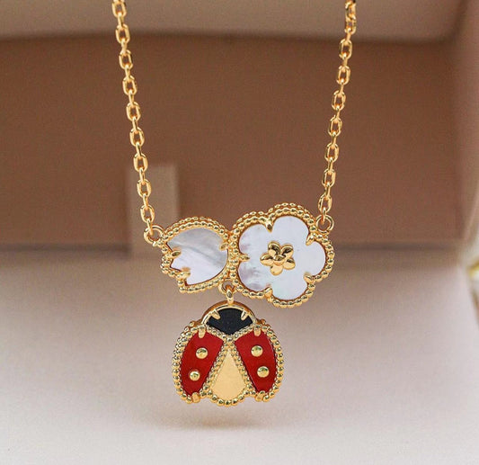 Lady Bug Single Necklace
