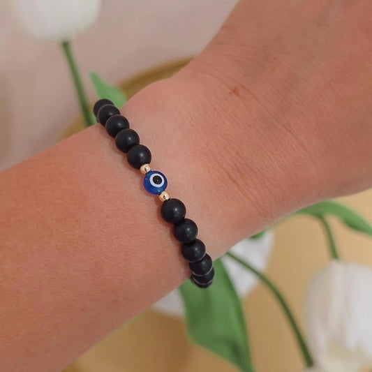 Mal de ojo UNISEX matte bracelet blue eye