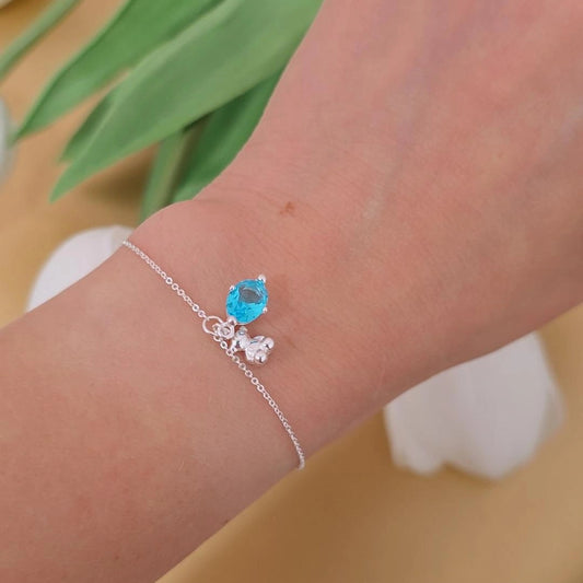 Bear Aqua Adjustable Bracelet