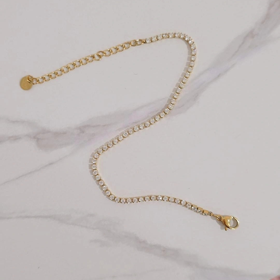 Tennis Bracelet or Anklet *Adjustable