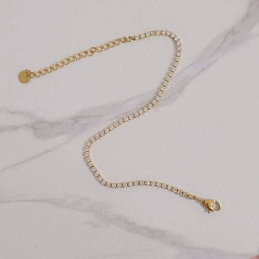 Tennis Bracelet or Anklet *Adjustable