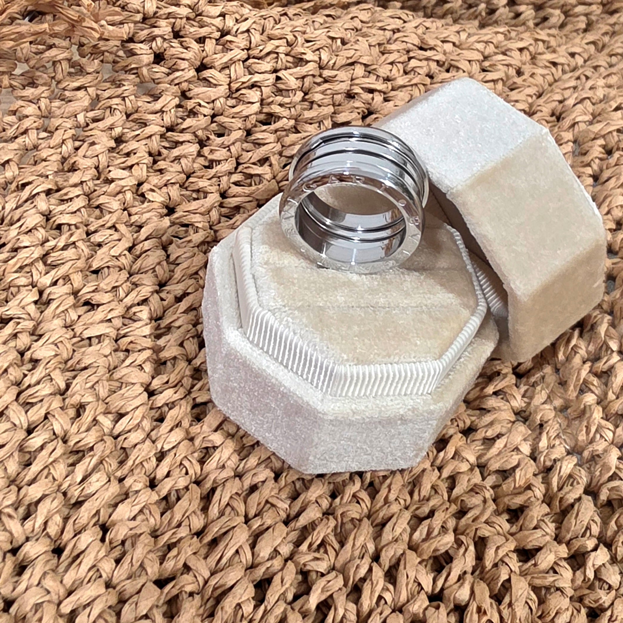 B V Silver Ring