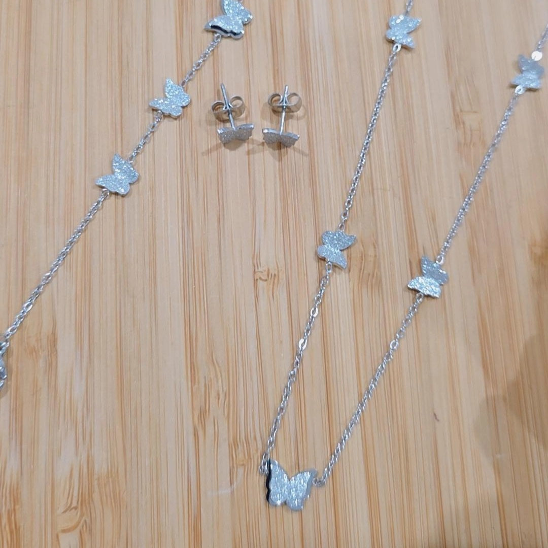 Butterfly Silver Set