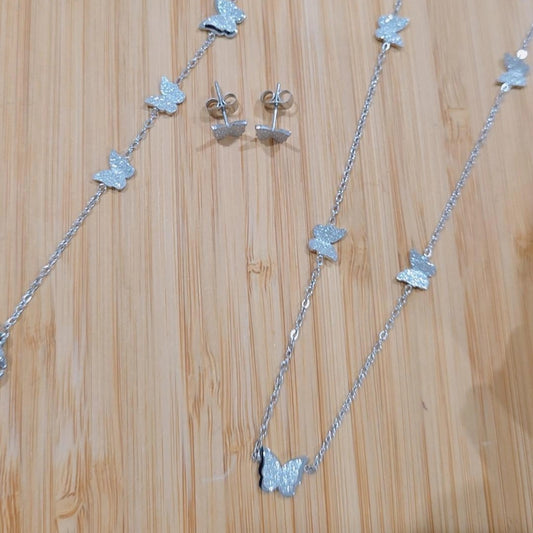 Butterfly Silver Set
