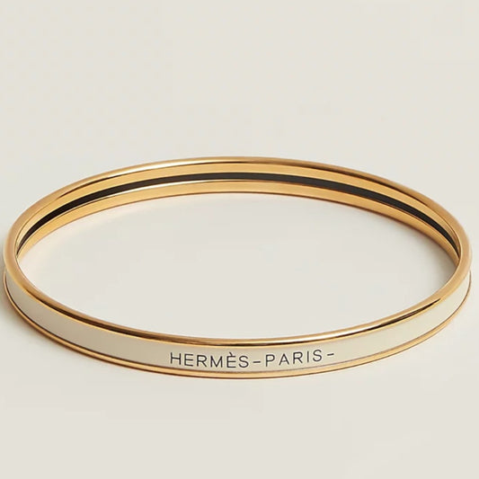 H Simple Bracelet in white