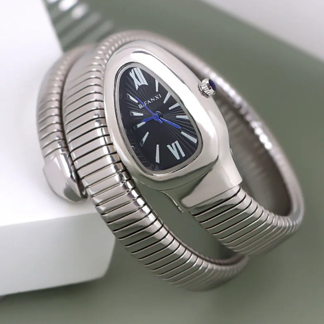 Snake Watch Black Dial