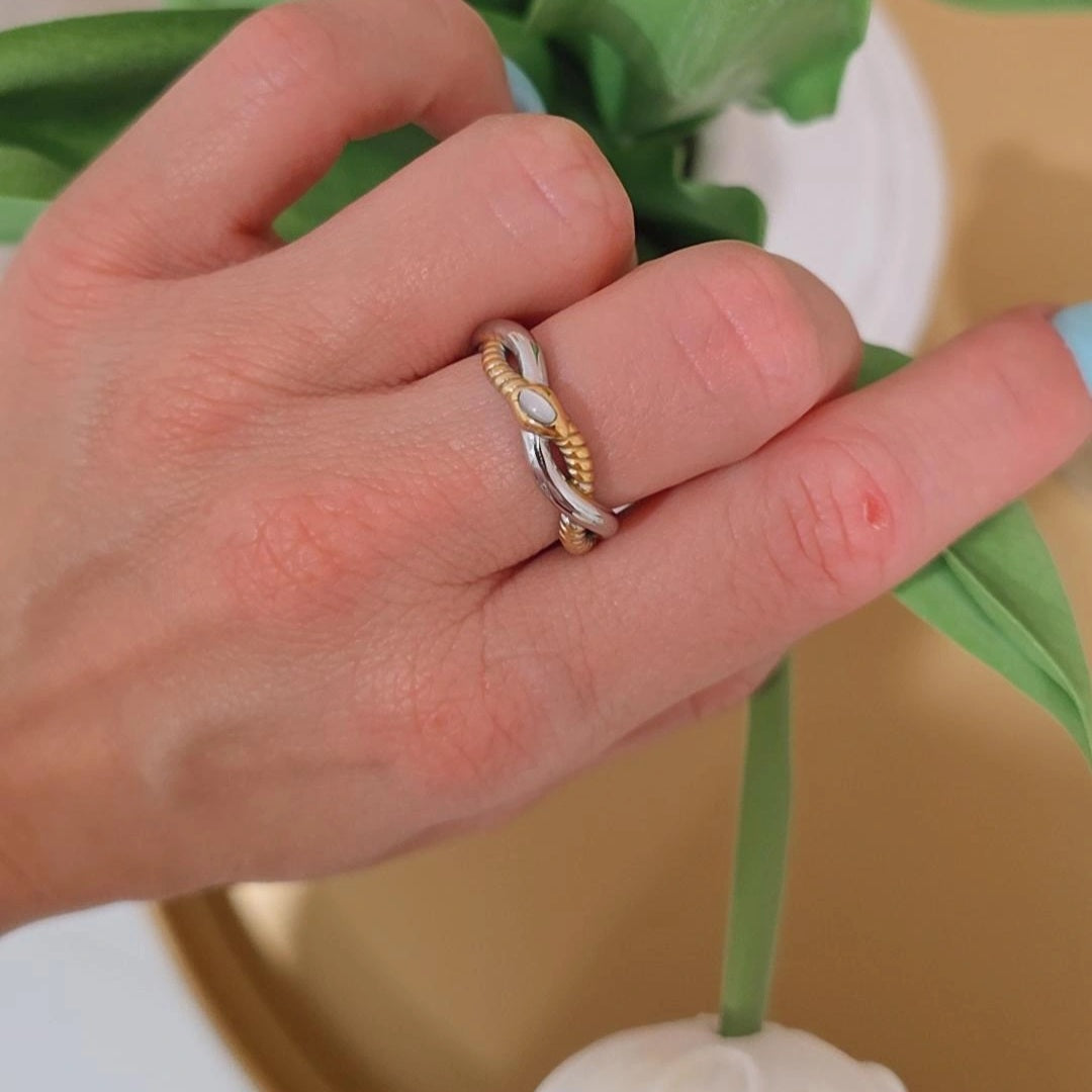 Two tone Pretty Ring