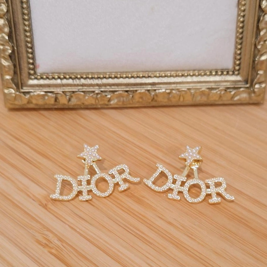 Star D Earrings