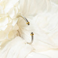 D Y 2 Tone Thin Bracelet