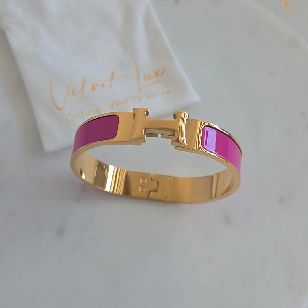 Fuchsia H Bracelet