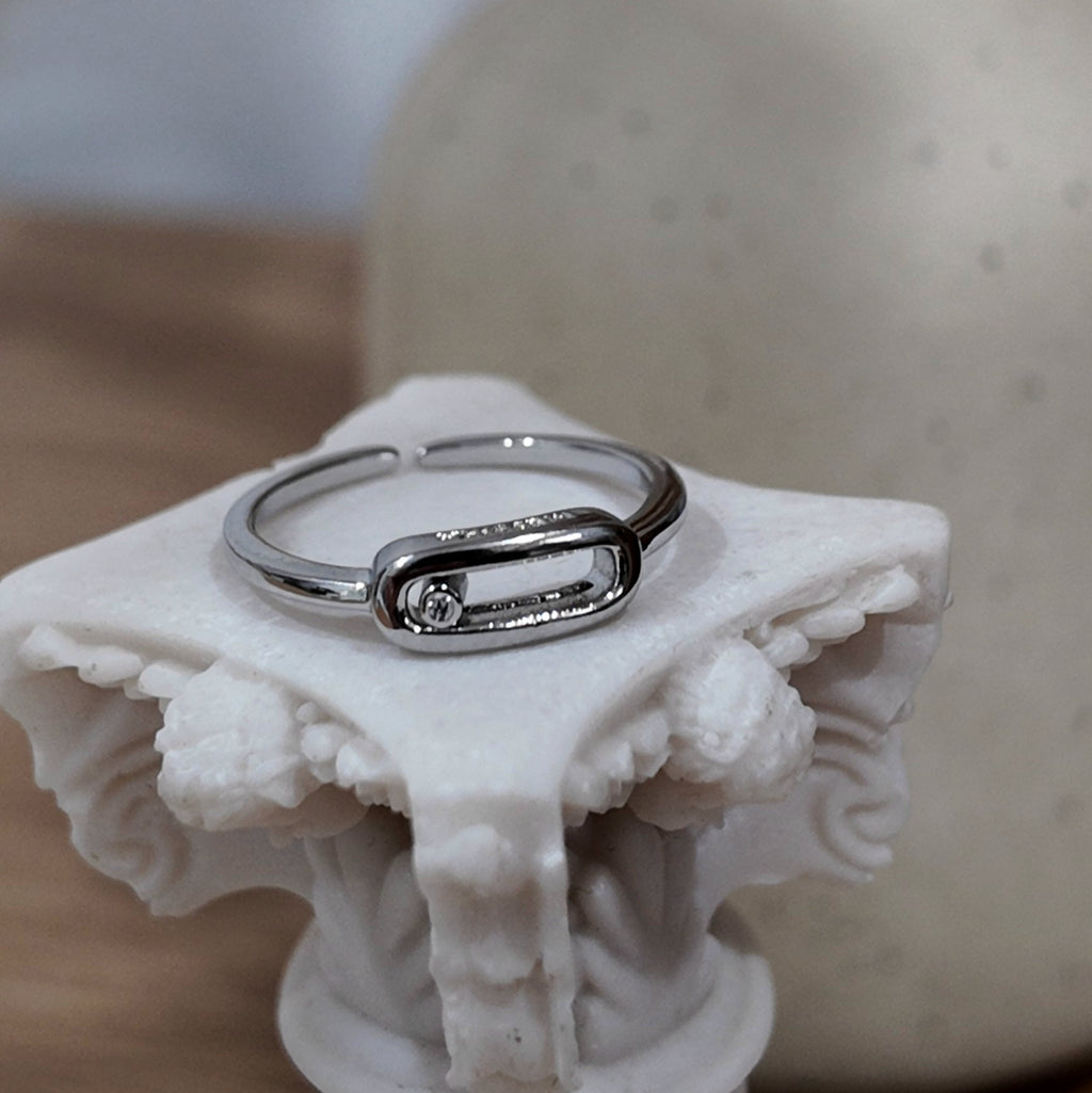 Meli Adjustable Ring Silver