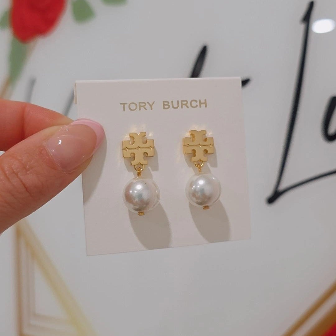 T Pearl Earrings