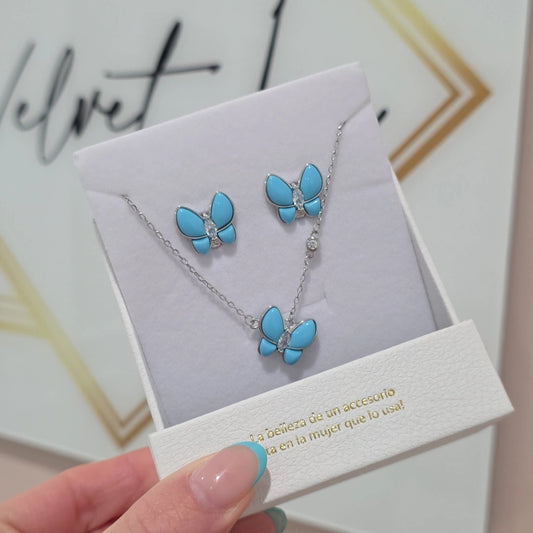 Blue Butterfly Set