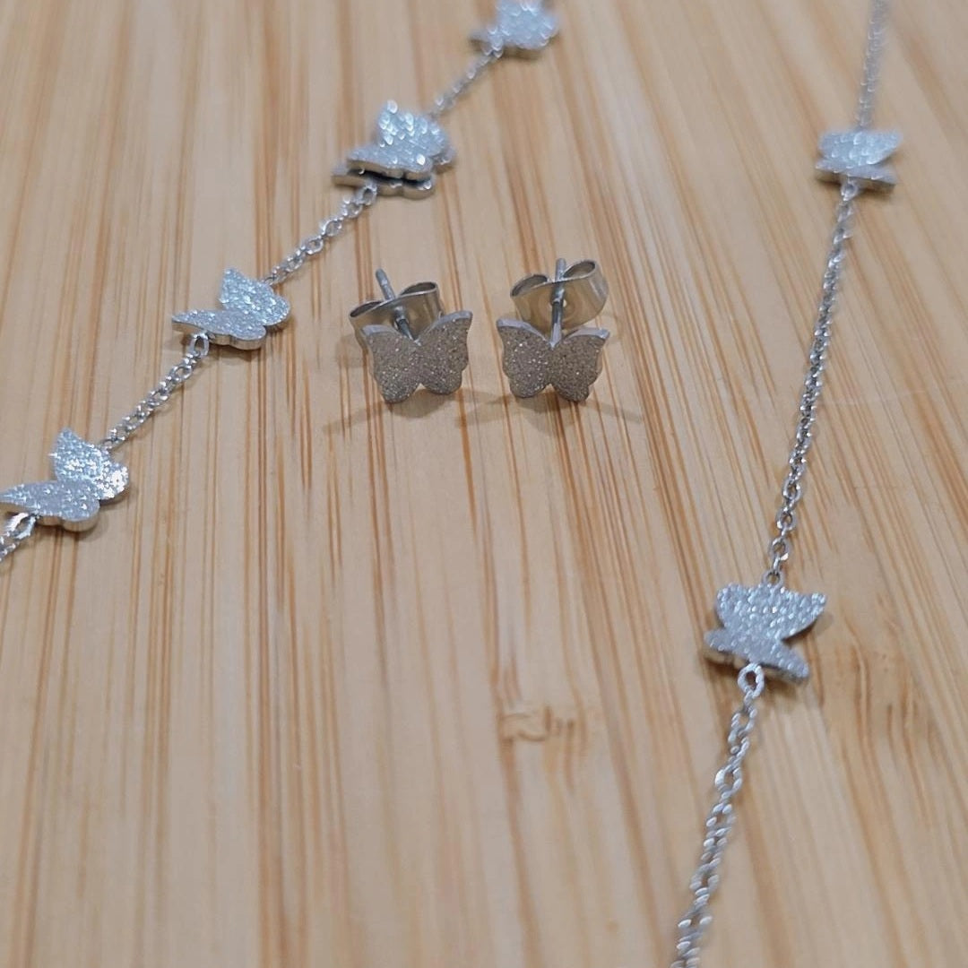Butterfly Silver Set