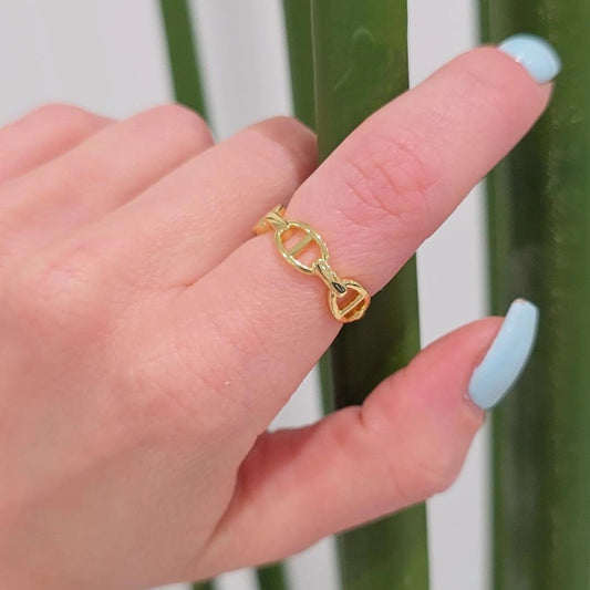 G Ring Gold Plated