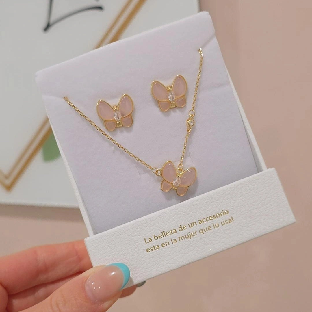 Pink Butterfly Set
