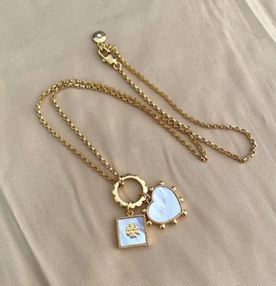 T Heart Necklace