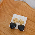 T Heart Earrings